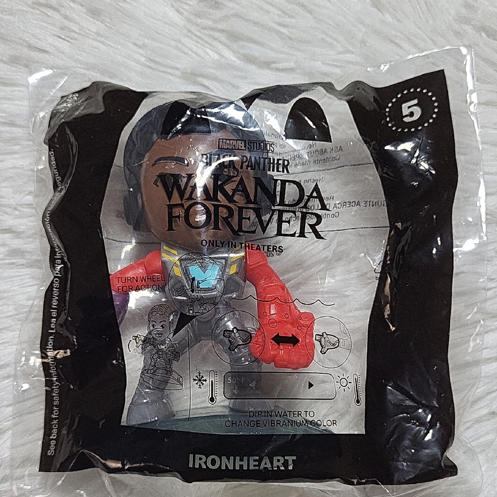 McDonalds 2022 Marvel Black Panther Wakanda Forever Ironheart Toy, #5, New